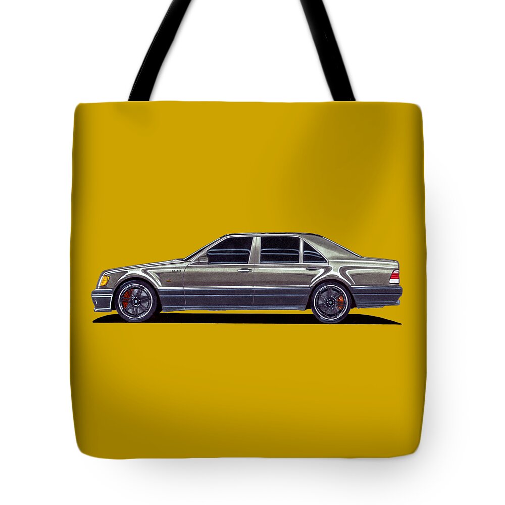 Germany legend Mercedes-Benz Brabus W140 V12 7.3 Tote Bag by