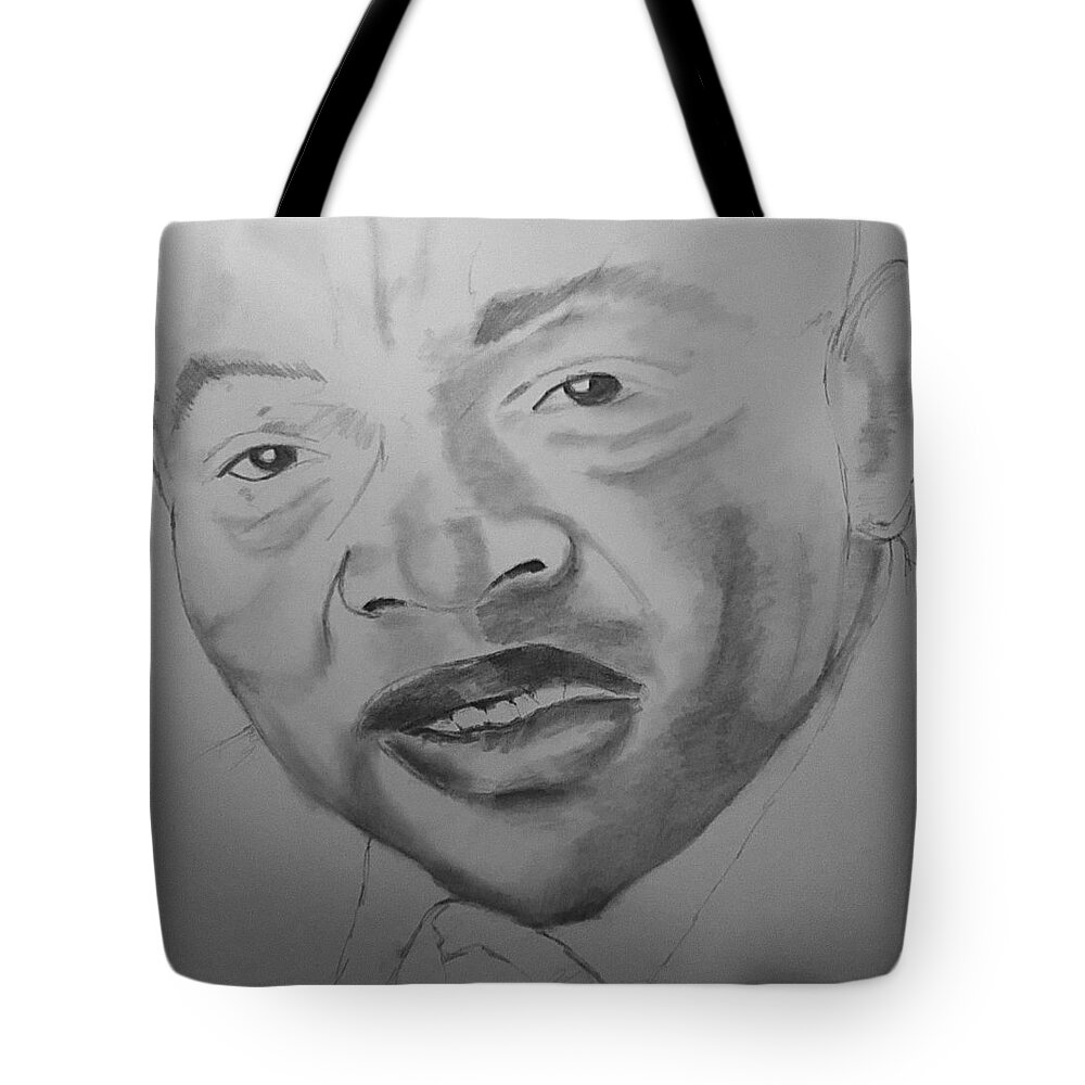  Tote Bag featuring the drawing Good Trouble #2 by Angie ONeal