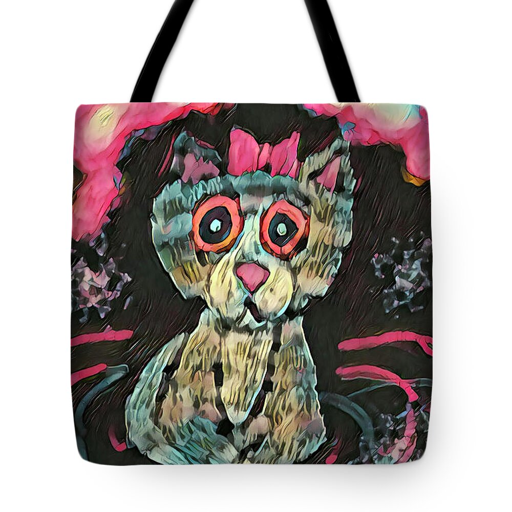  Tote Bag featuring the digital art Keeky by Michelle Hoffmann