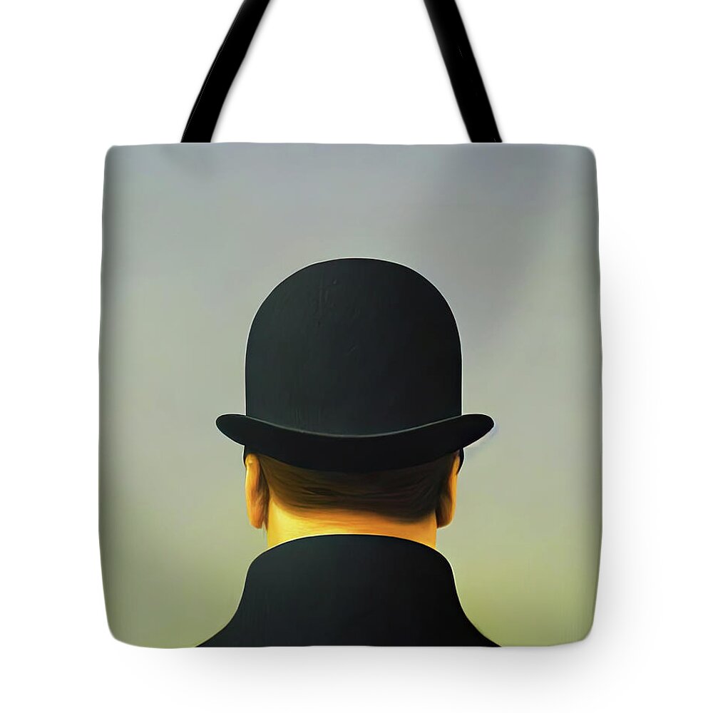 Looking Back Tote Bag featuring the painting Looking Back #3 by Bob Orsillo