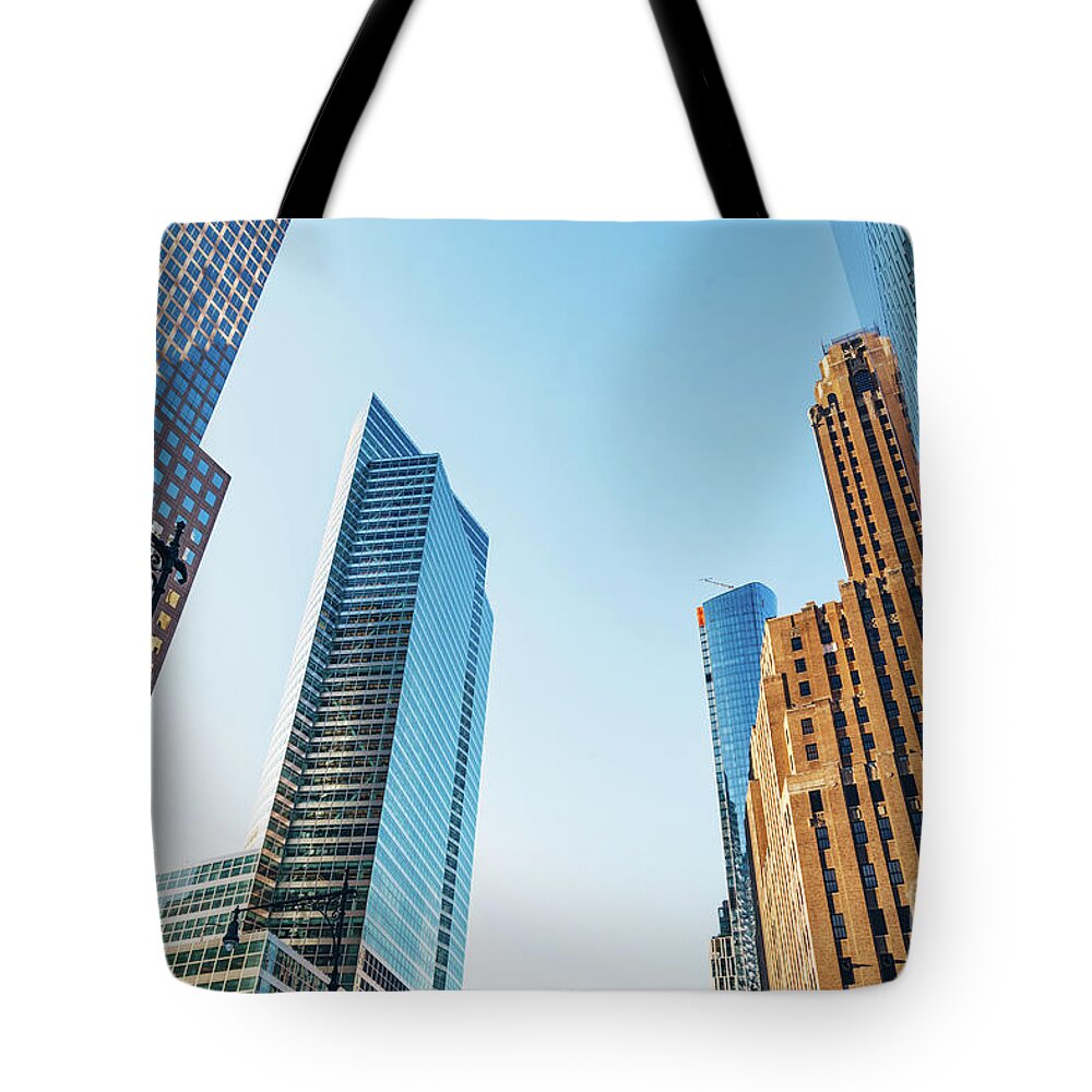 New Tote Bag featuring the photograph Manhattan skyscrapers in New York City, the USA. #2 by Michal Bednarek