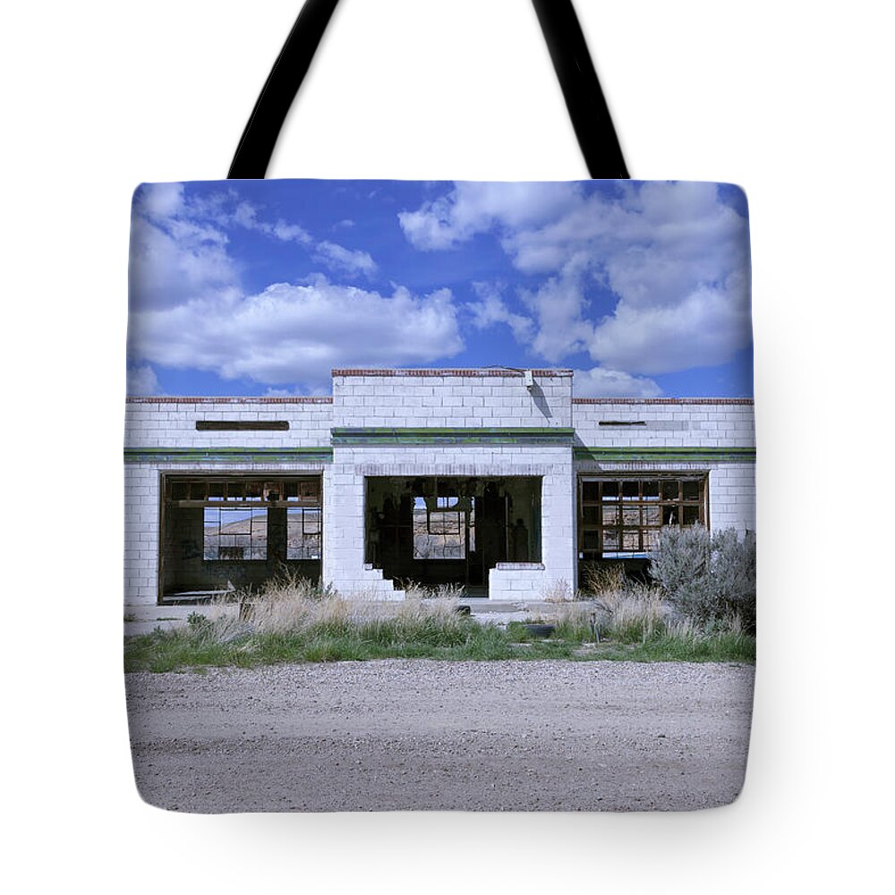Gas Station Tote Bag featuring the photograph No Gas #2 by Rick Pisio