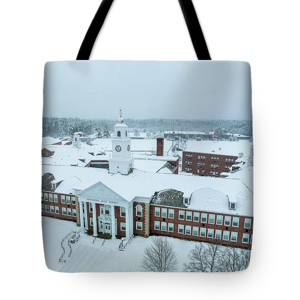  Tote Bag featuring the photograph Spaulding High School #2 by John Gisis