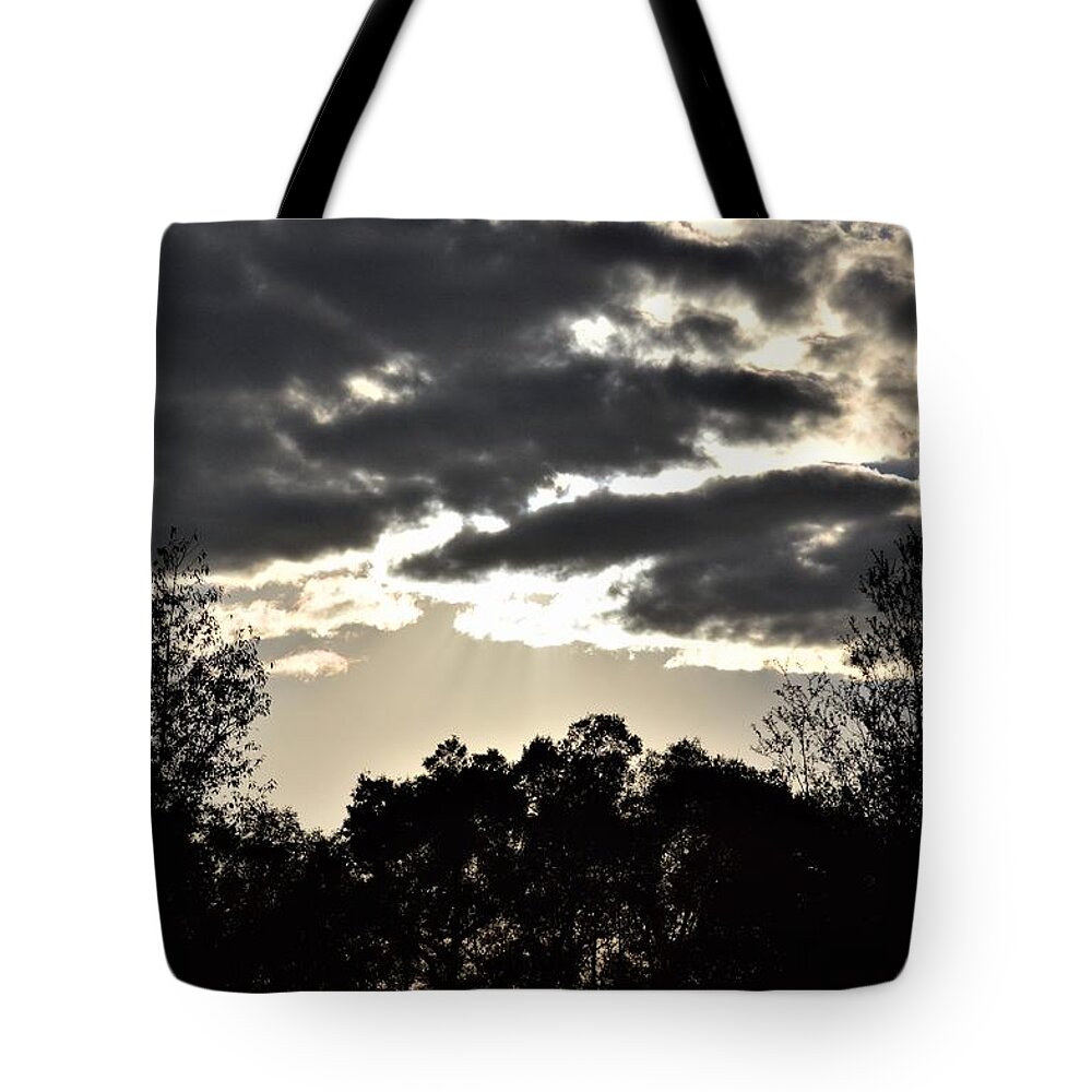 Sunset Clouds Tote Bag featuring the photograph Sunset Clouds #2 by Warren Thompson