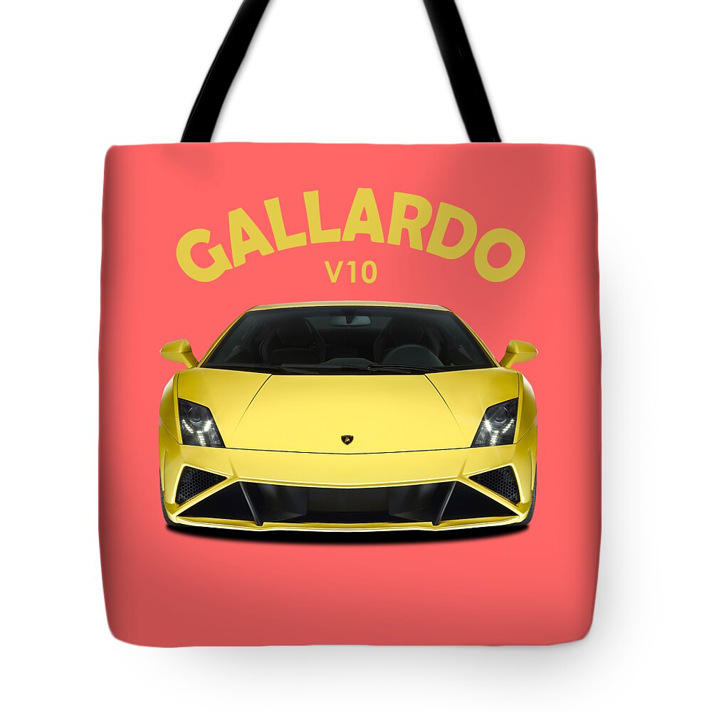 Lamborghini Gallardo Tote Bag featuring the photograph The Gallardo #2 by Mark Rogan