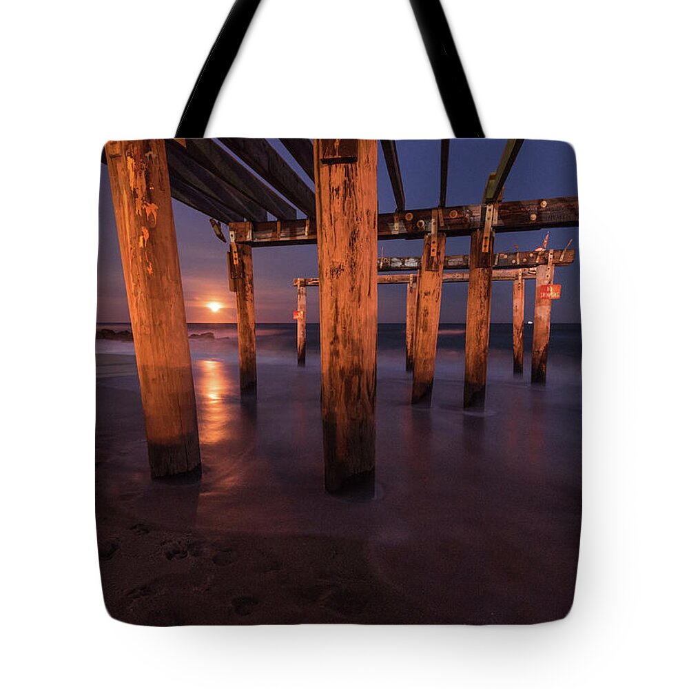 Ocean Grove Tote Bag featuring the photograph Underneath #2 by Kristopher Schoenleber