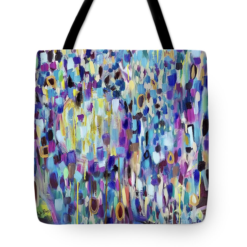 Circles Tote Bag featuring the painting Unity #2 by Catherine Gruetzke-Blais