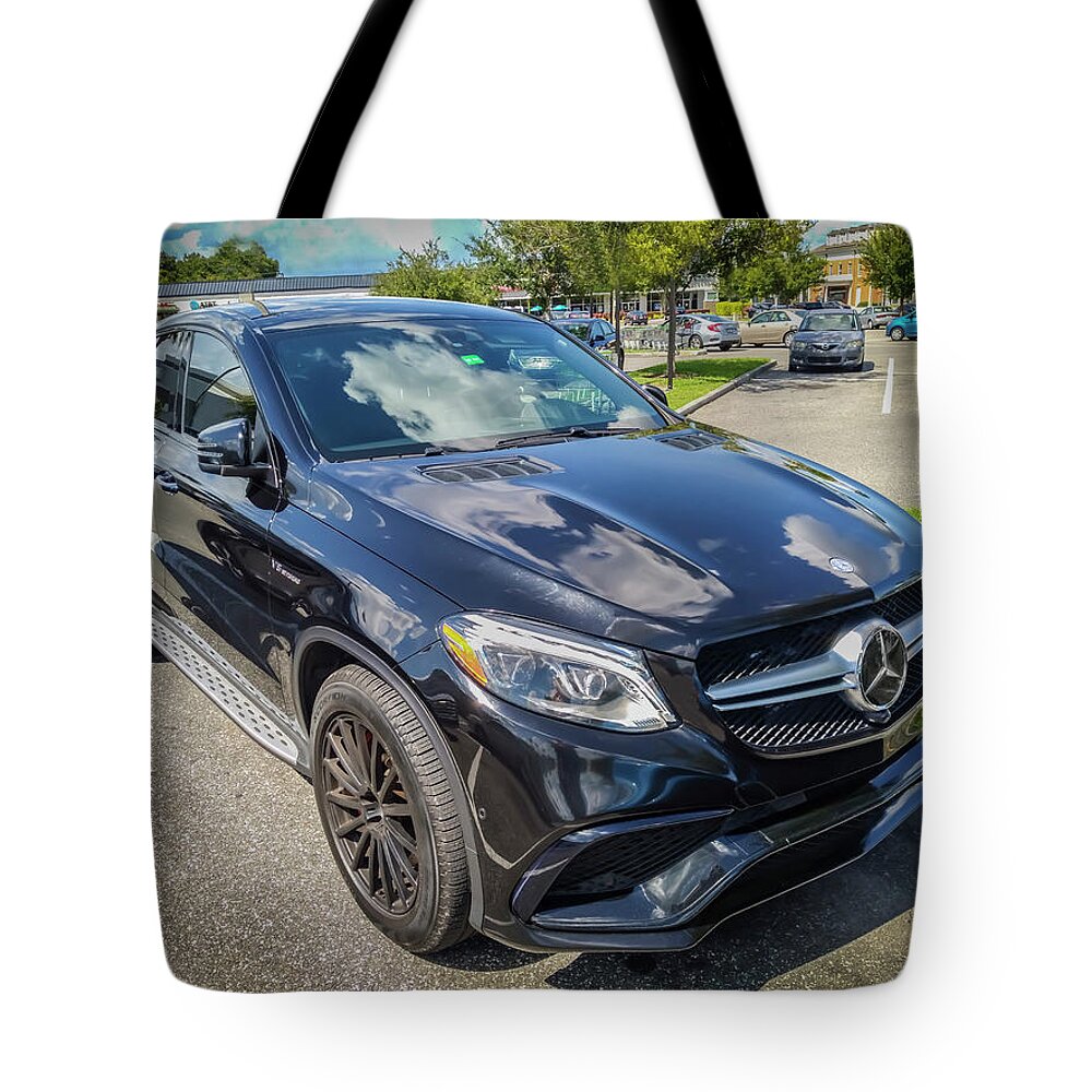 2018 Black Mercedes-benz Gle Amg 63 S Coupe Tote Bag featuring the photograph 2018 Black Mercedes-Benz GLE AMG 63 S Coupe X100 by Rich Franco