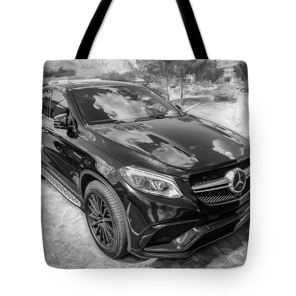 2018 Black Mercedes-benz Gle Amg 63 S Coupe Tote Bag featuring the photograph 2018 Black Mercedes-Benz GLE AMG 63 S Coupe X102 by Rich Franco