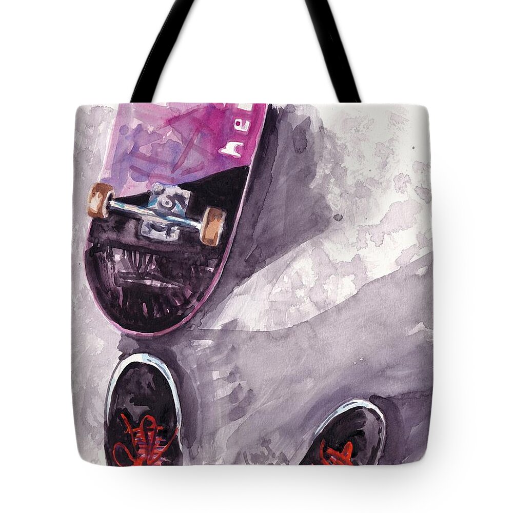 Kid Tote Bag featuring the painting 2020 by George Cret