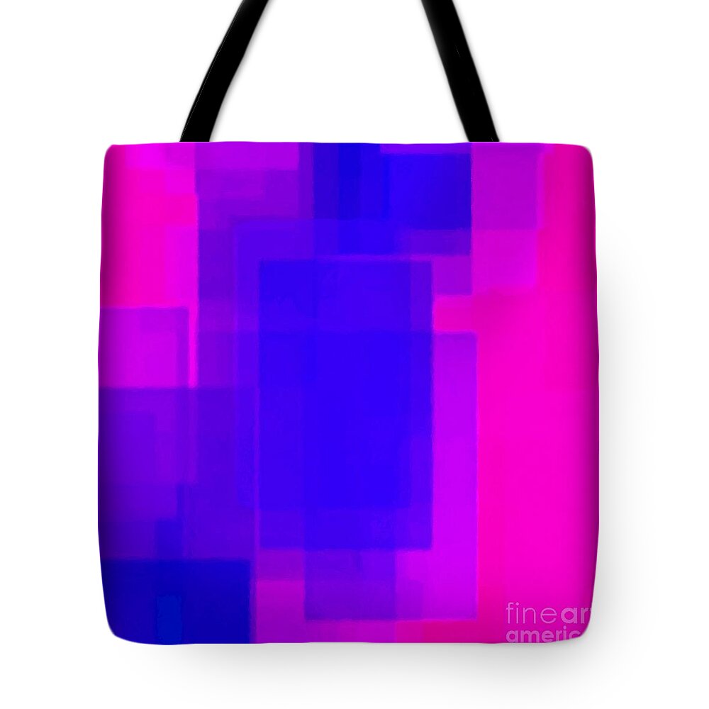 2020 Tote Bag featuring the digital art 2020 Pink and Blue Family Union Color of the Year by Delynn Addams