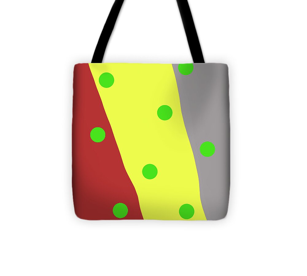 2021 Tote Bag featuring the digital art 2021 May Color of the Month with Yellow Gray Color of the Year by Delynn Addams
