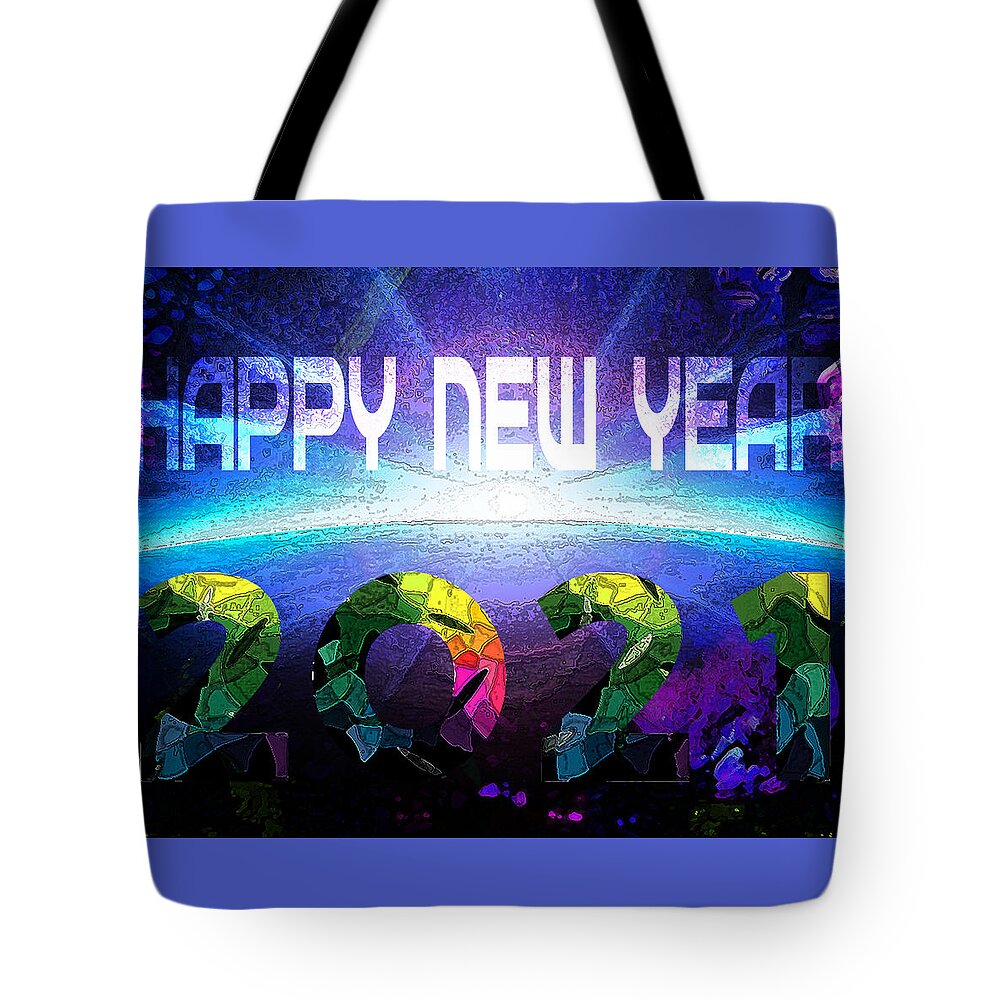 2021 Tote Bag featuring the digital art 2021.1 #20211 by Aldane Wynter