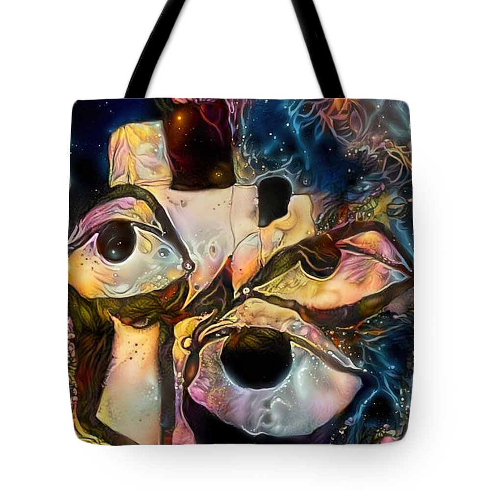 Contemporary Art Tote Bag featuring the digital art 24 by Jeremiah Ray