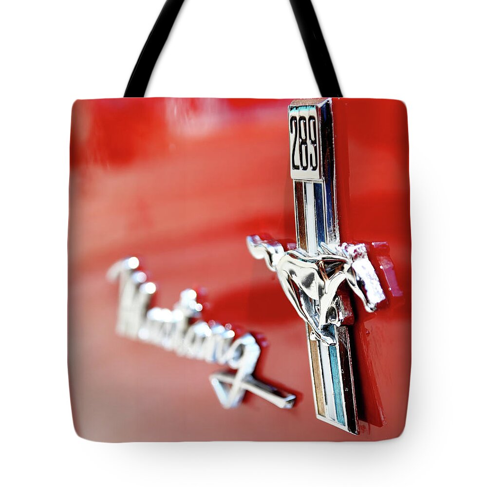 Mustang Tote Bag featuring the photograph 289 by Lens Art Photography By Larry Trager