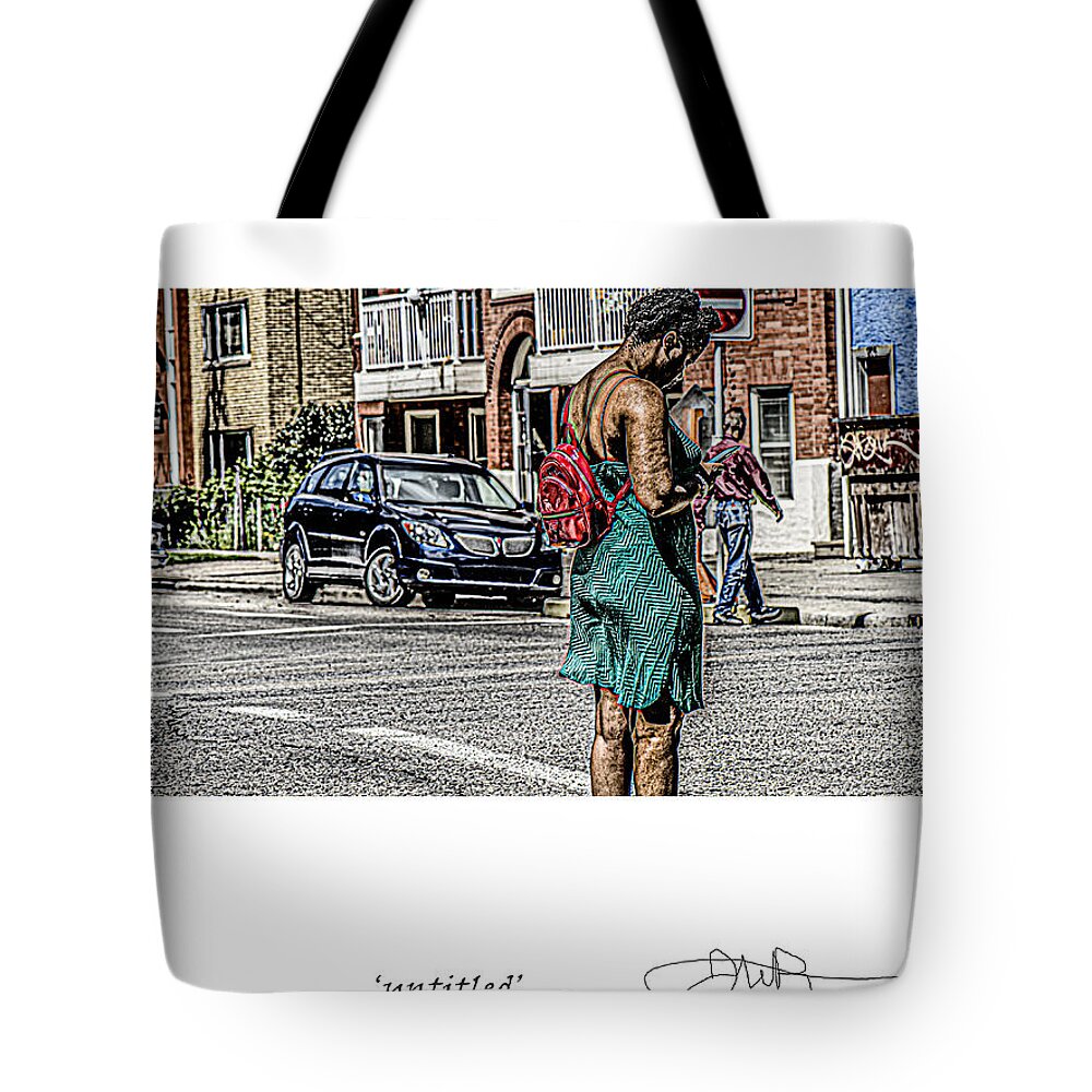 Signed Limited Edition Of 10 Tote Bag featuring the digital art 29 by Jerald Blackstock