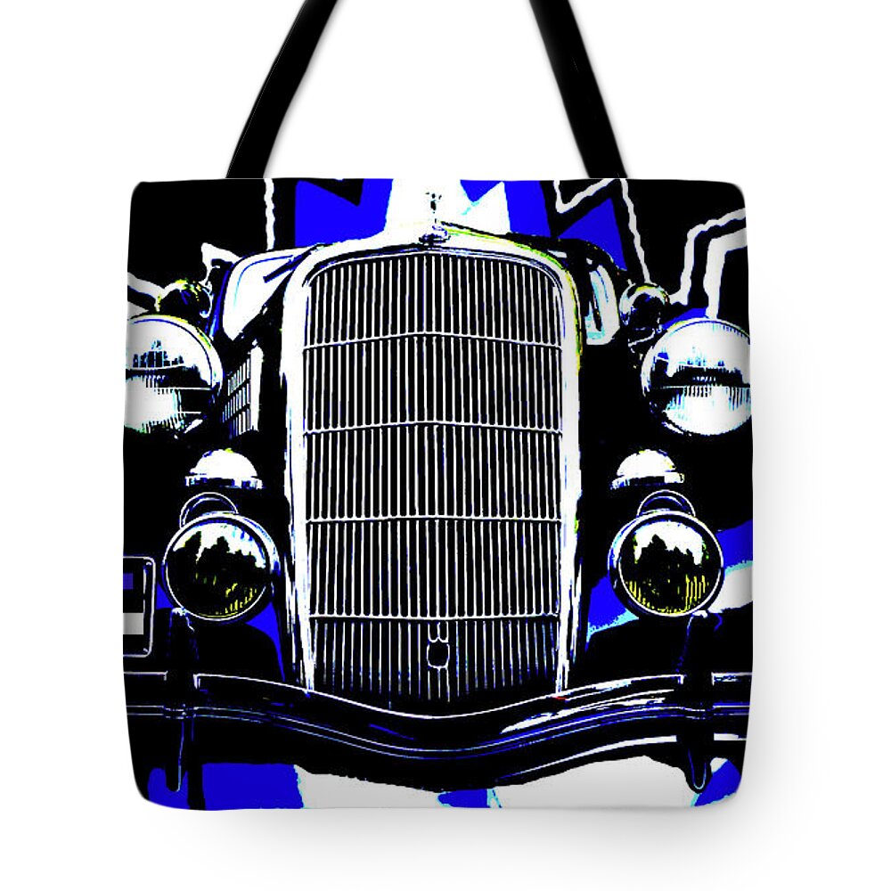 Classic Car Tote Bag featuring the photograph 1935 Ford 21x by Cathy Anderson