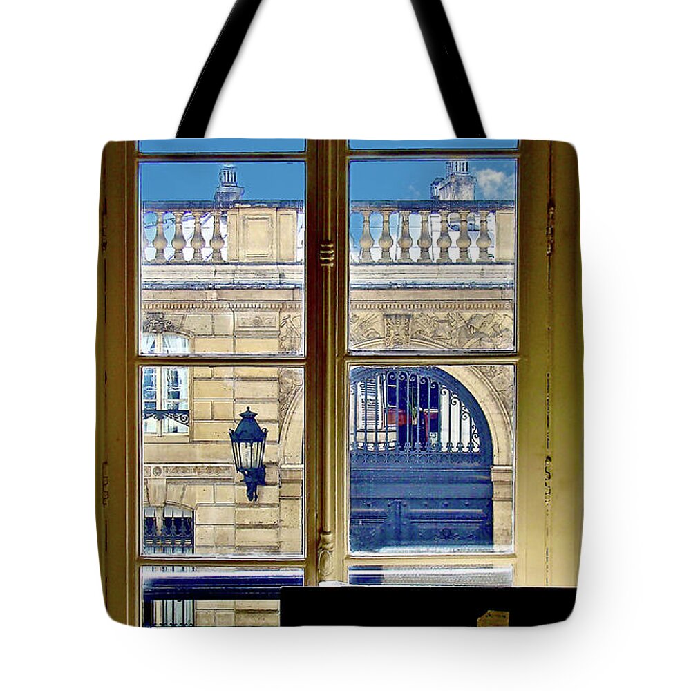 Paris Tote Bag featuring the photograph A Room With A View #4 by Ira Shander