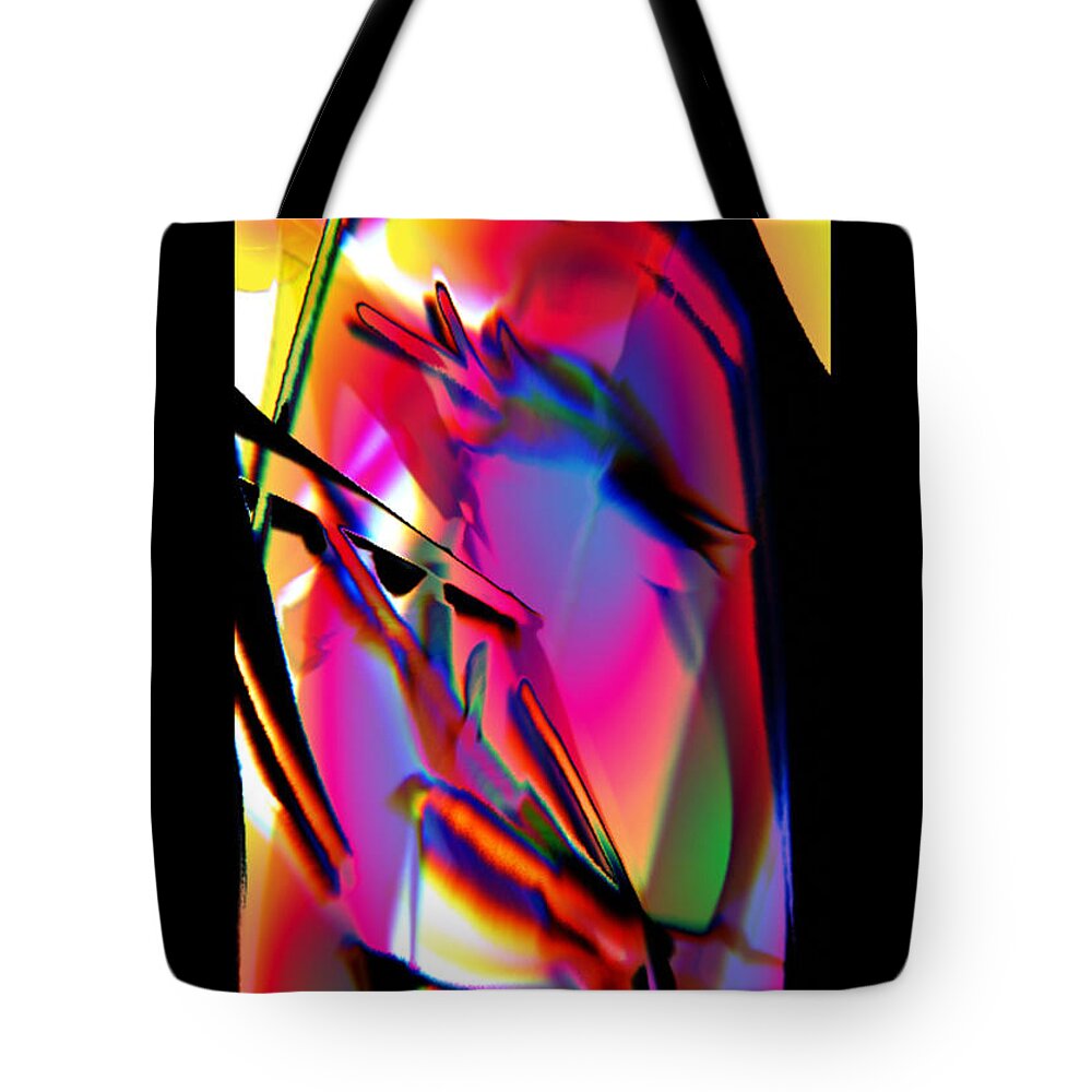 Homepage Tote Bag featuring the digital art Abstract #3 by Yvonne Padmos