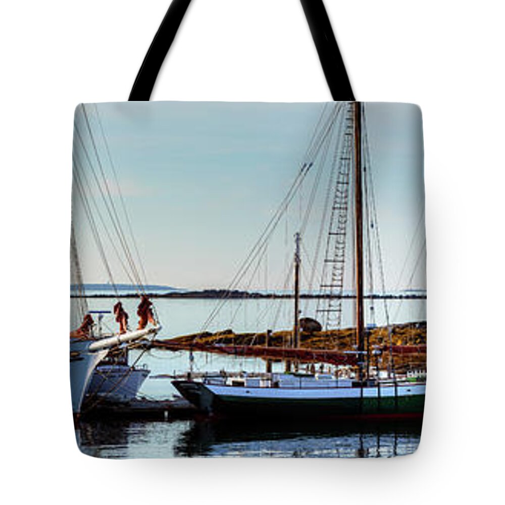 Bar Harbor Tote Bag featuring the photograph Bar Harbor a5512 by Greg Hartford