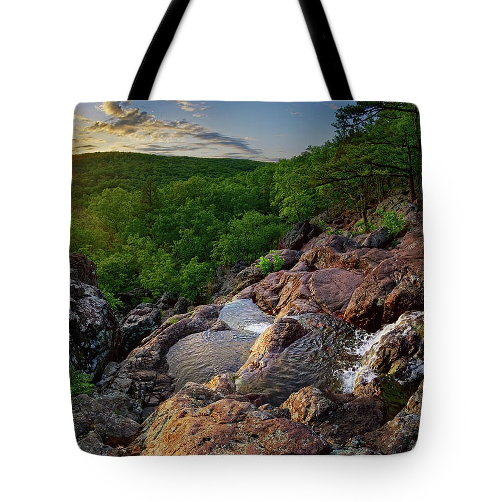 2012 Tote Bag featuring the photograph Mina Sauk Falls #3 by Robert Charity