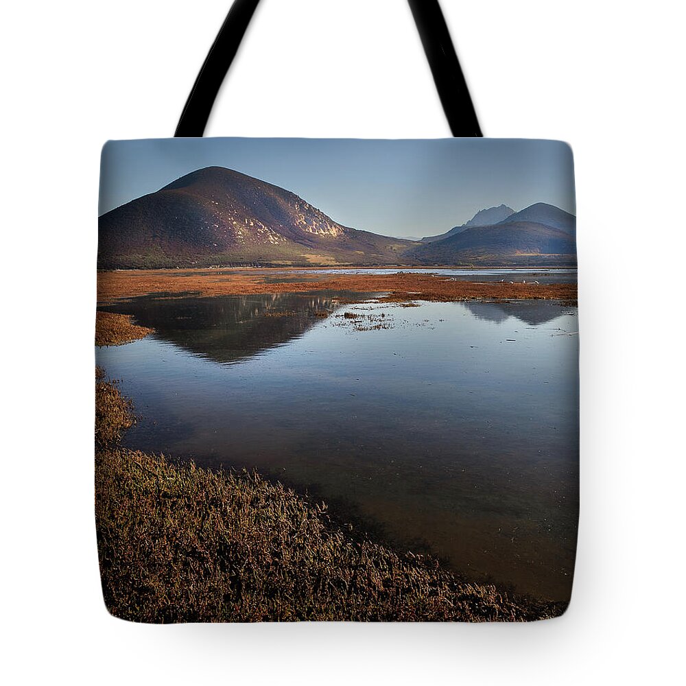  Tote Bag featuring the photograph Morro Bay Estuary #3 by Lars Mikkelsen