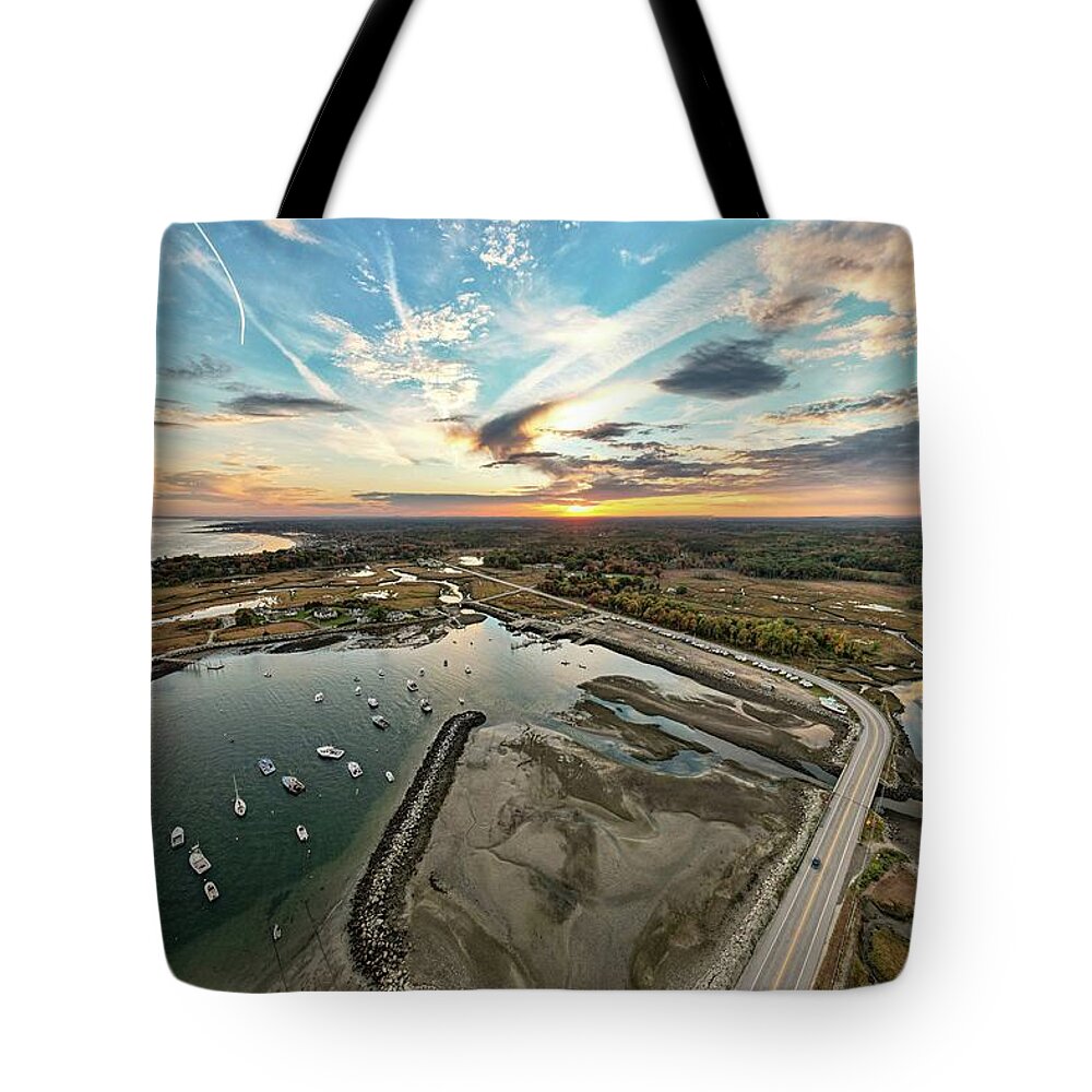  Tote Bag featuring the photograph Rye Harbor by John Gisis