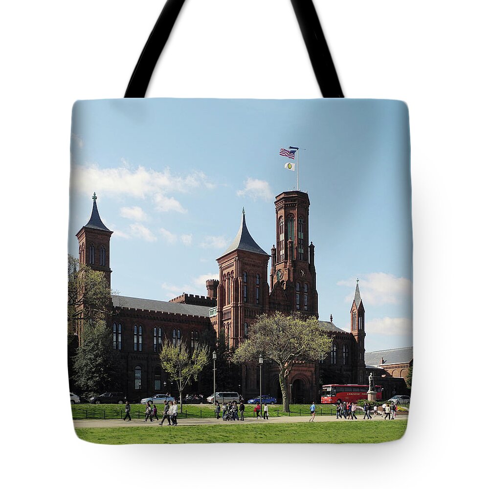  Tote Bag featuring the photograph Smithsonian Institution Building #3 by Yue Wang