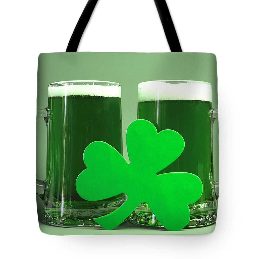 Saint Tote Bag featuring the photograph St Patricks Day Still Life #3 by Milleflore Images