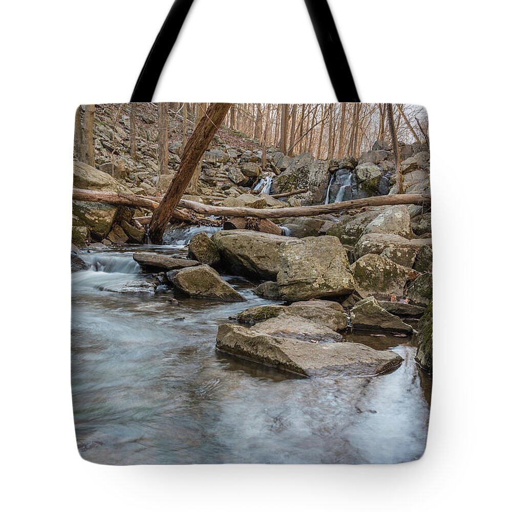 Hacklebarney State Park Tote Bag featuring the photograph Sticks and Stones #3 by Kristopher Schoenleber