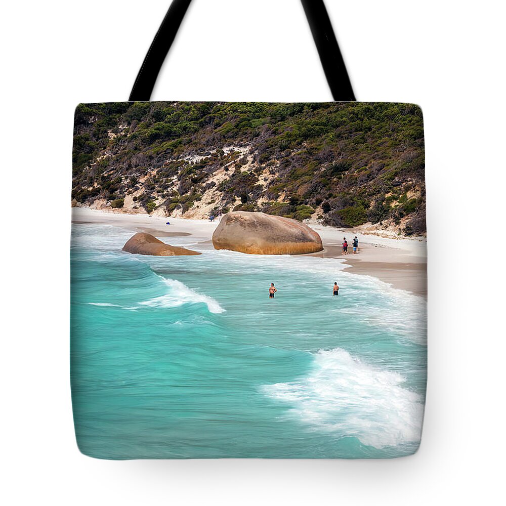 Albany Tote Bag featuring the photograph Two People's Bay, Albany, Western Australia by Elaine Teague