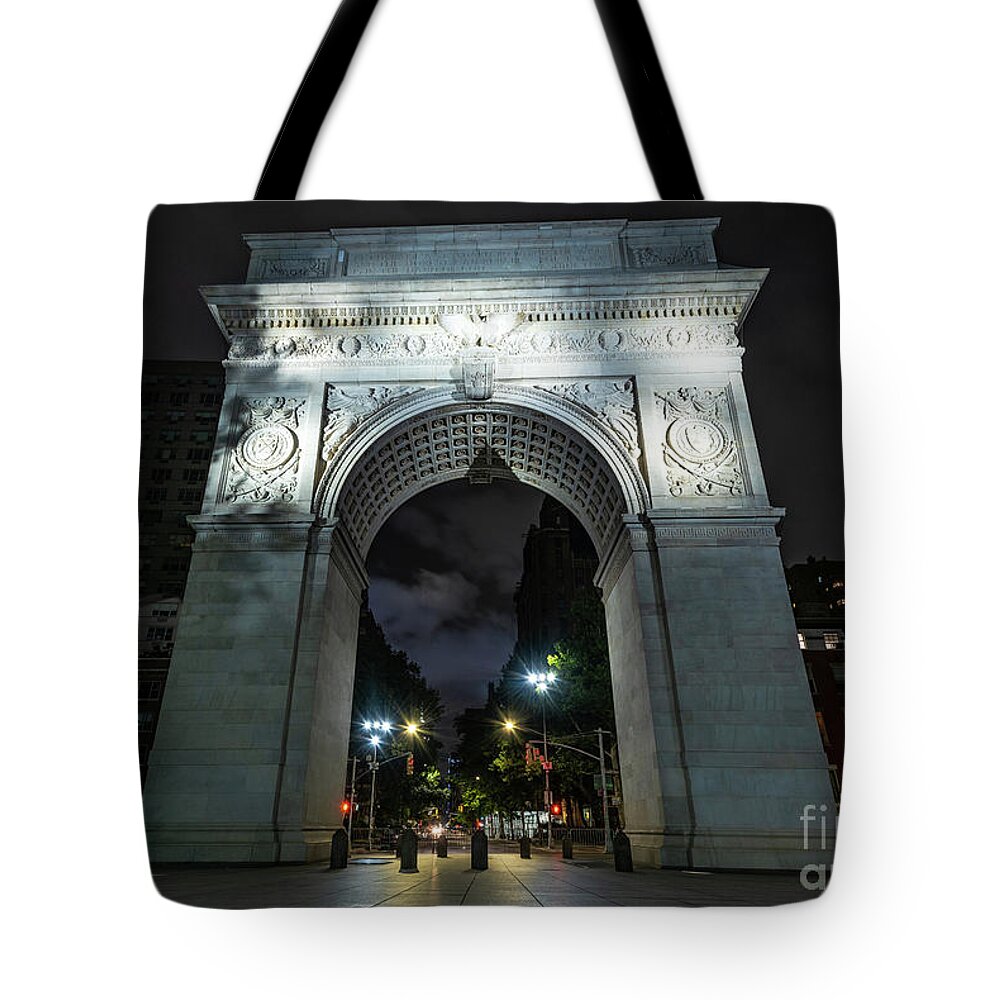 1892 Tote Bag featuring the photograph Washington Square Arch The South Face #3 by Stef Ko