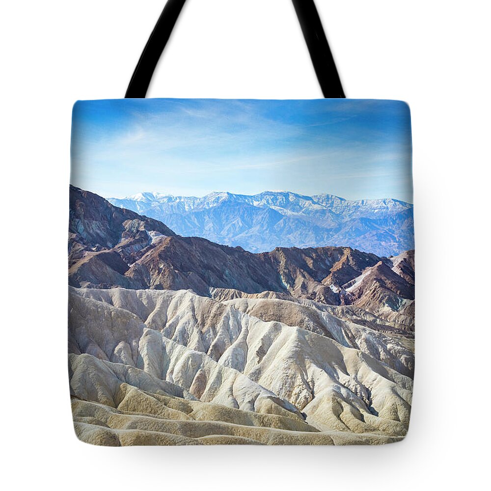 California Tote Bag featuring the photograph Zabriskie Point Outlook #3 by Jonathan Babon