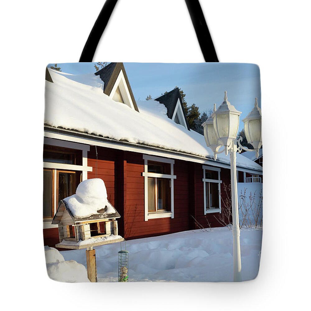 Morning Tote Bag featuring the photograph -30 C #30 by Eva Lechner