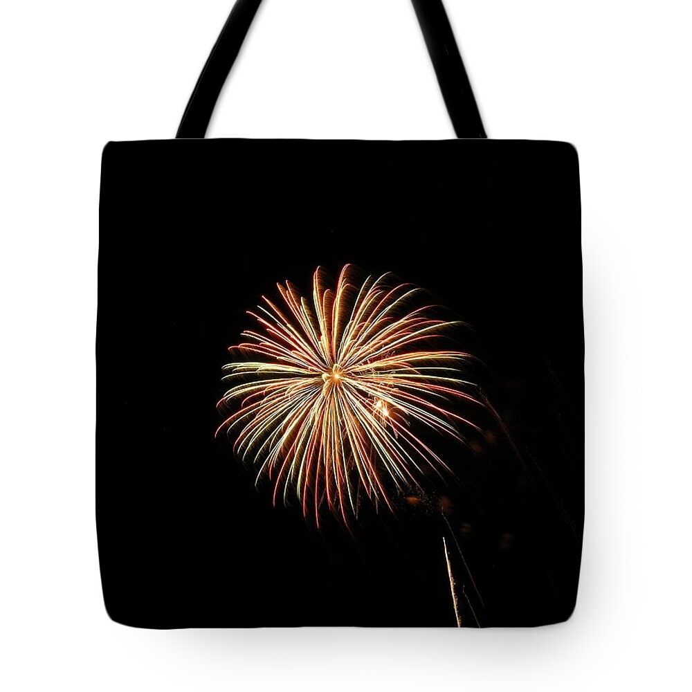 Fireworks Tote Bag featuring the photograph Fireworks #34 by George Pennington
