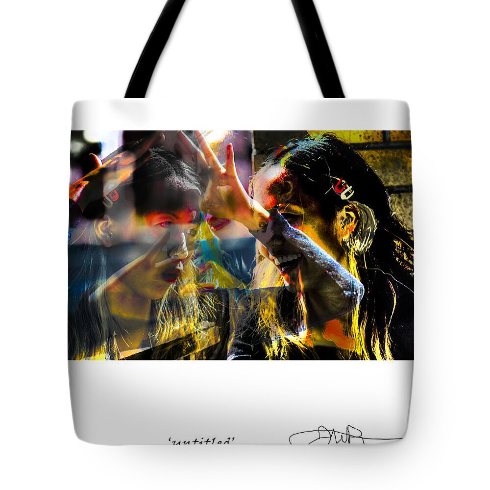 Signed Limited Edition Of 10 Tote Bag featuring the digital art 35 by Jerald Blackstock