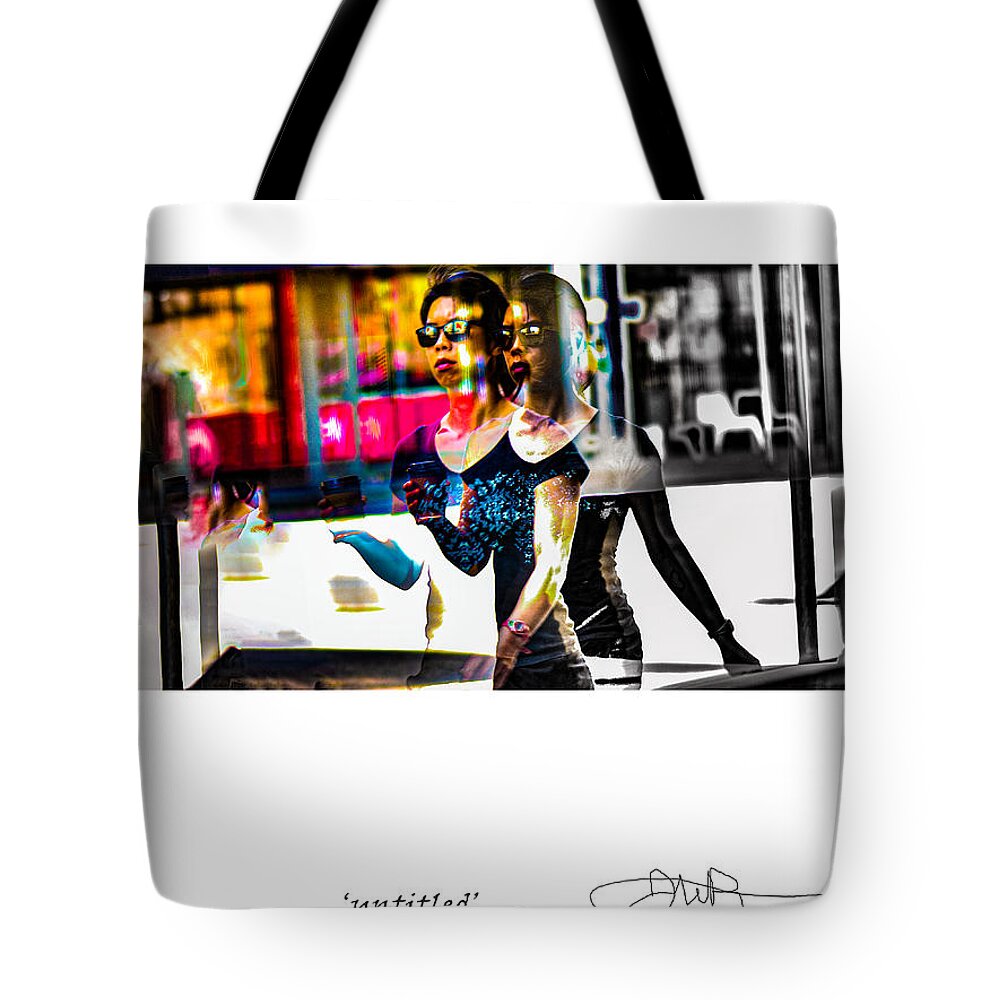 Signed Limited Edition Of 10 Tote Bag featuring the digital art 38 by Jerald Blackstock