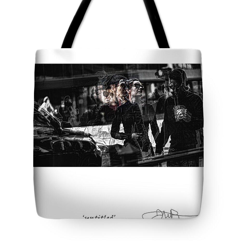Signed Limited Edition Of 10 Tote Bag featuring the digital art 37 by Jerald Blackstock