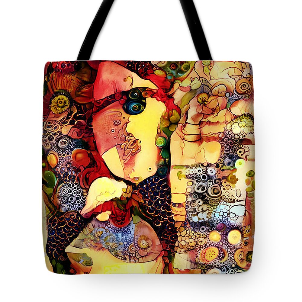 Contemporary Art Tote Bag featuring the digital art 38 by Jeremiah Ray