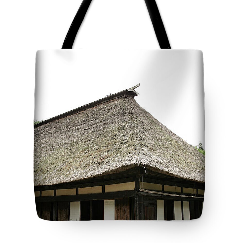 Old Folk House Tote Bag featuring the photograph Old Japanese house #4 by Kaoru Shimada