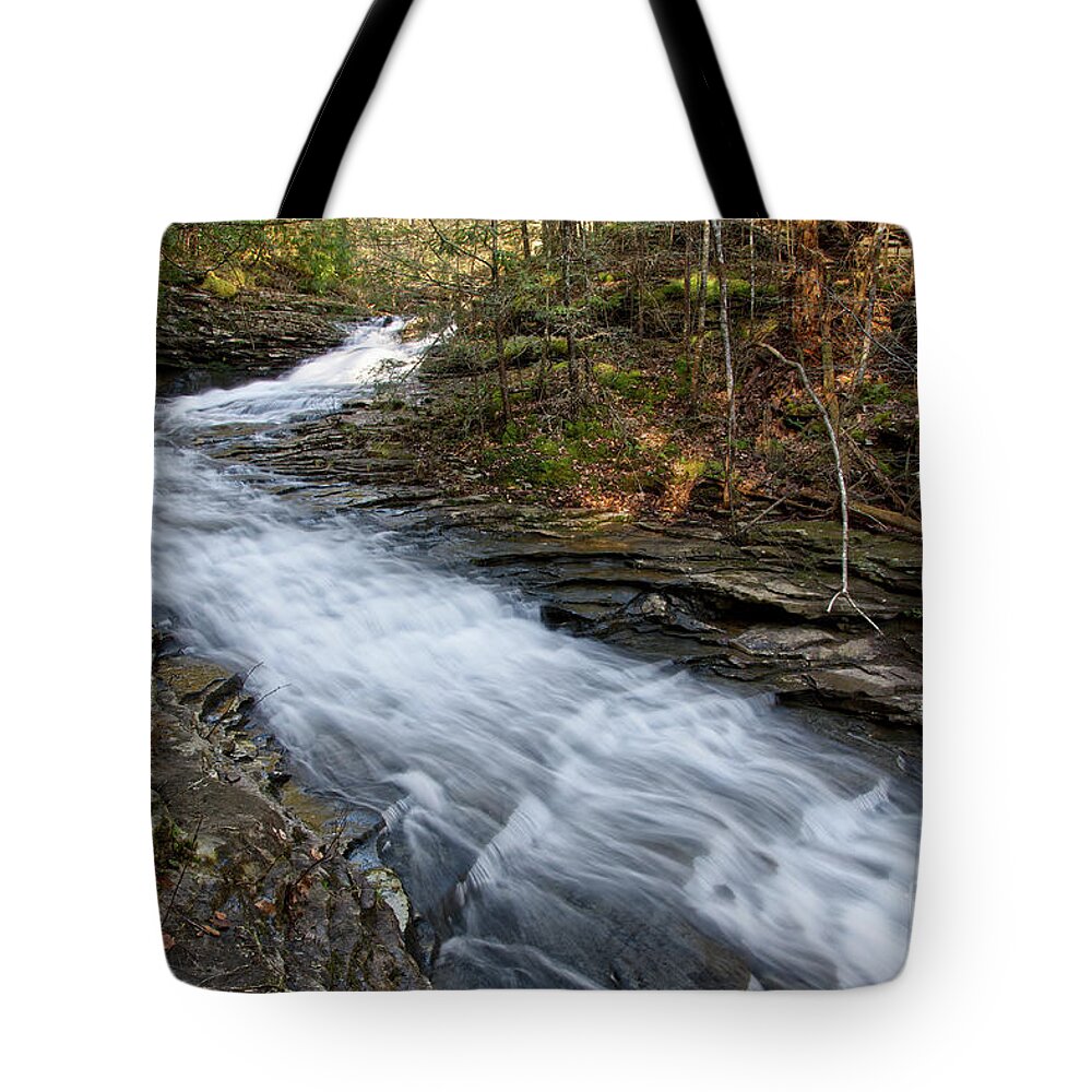 Hike Tote Bag featuring the photograph Rushing Water by Phil Perkins
