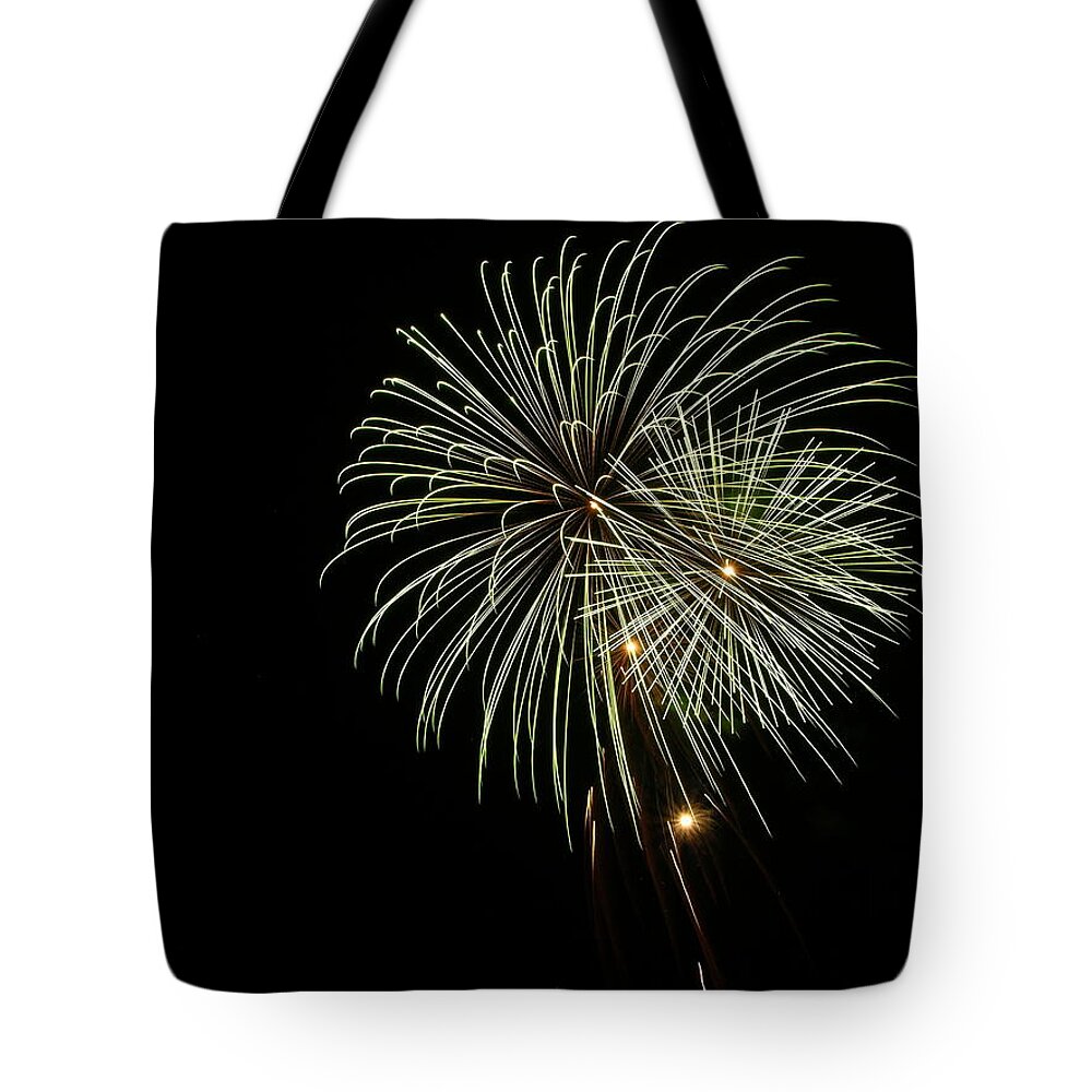 Fireworks Tote Bag featuring the photograph Fireworks #42 by George Pennington