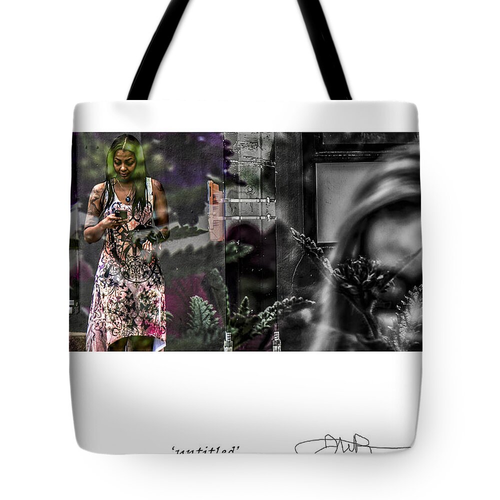 Signed Limited Edition Of 10 Tote Bag featuring the digital art 43 by Jerald Blackstock