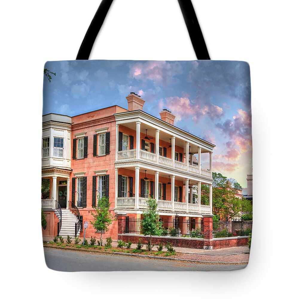 House Tote Bag featuring the photograph 432 Abercorn... Say It Isn't So by Shelia Hunt