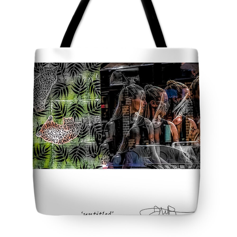 Signed Limited Edition Of 10 Tote Bag featuring the digital art 44 by Jerald Blackstock