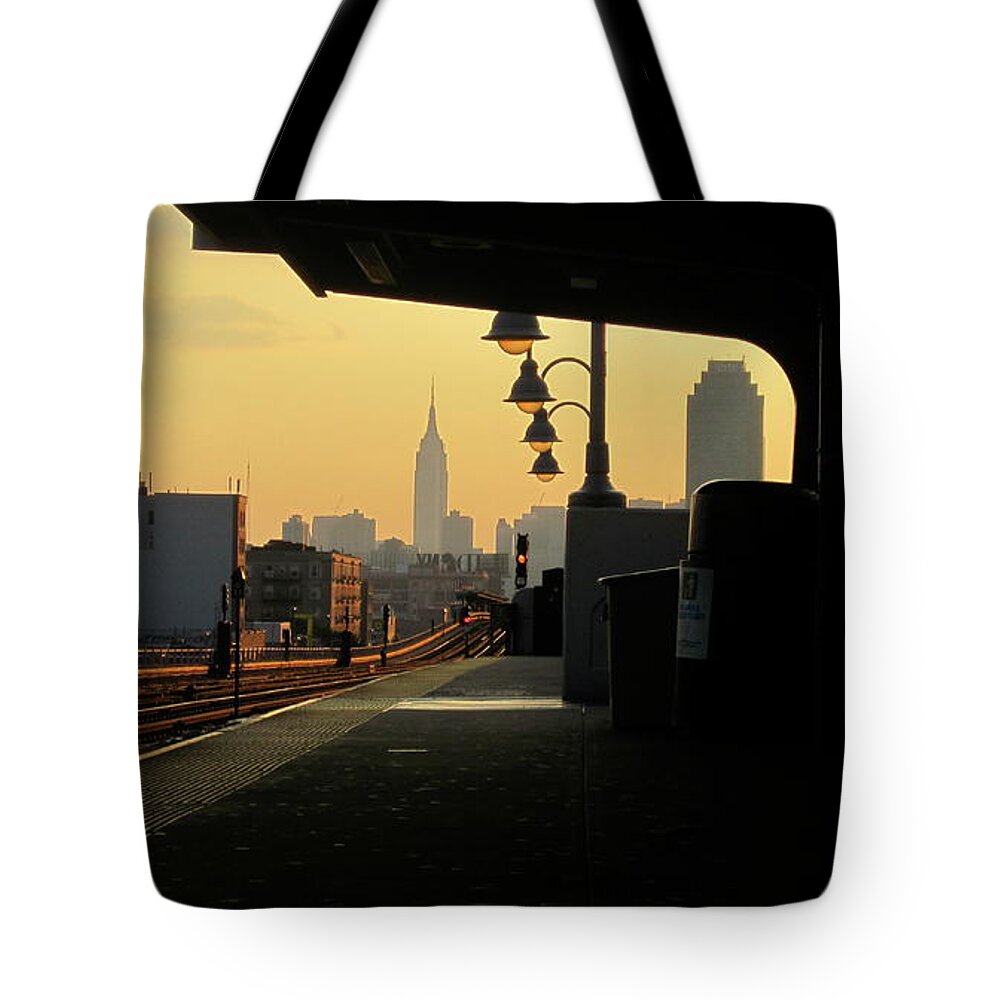 46th Bliss Street Tote Bag featuring the photograph 46th Bliss Street by Chris Goldberg