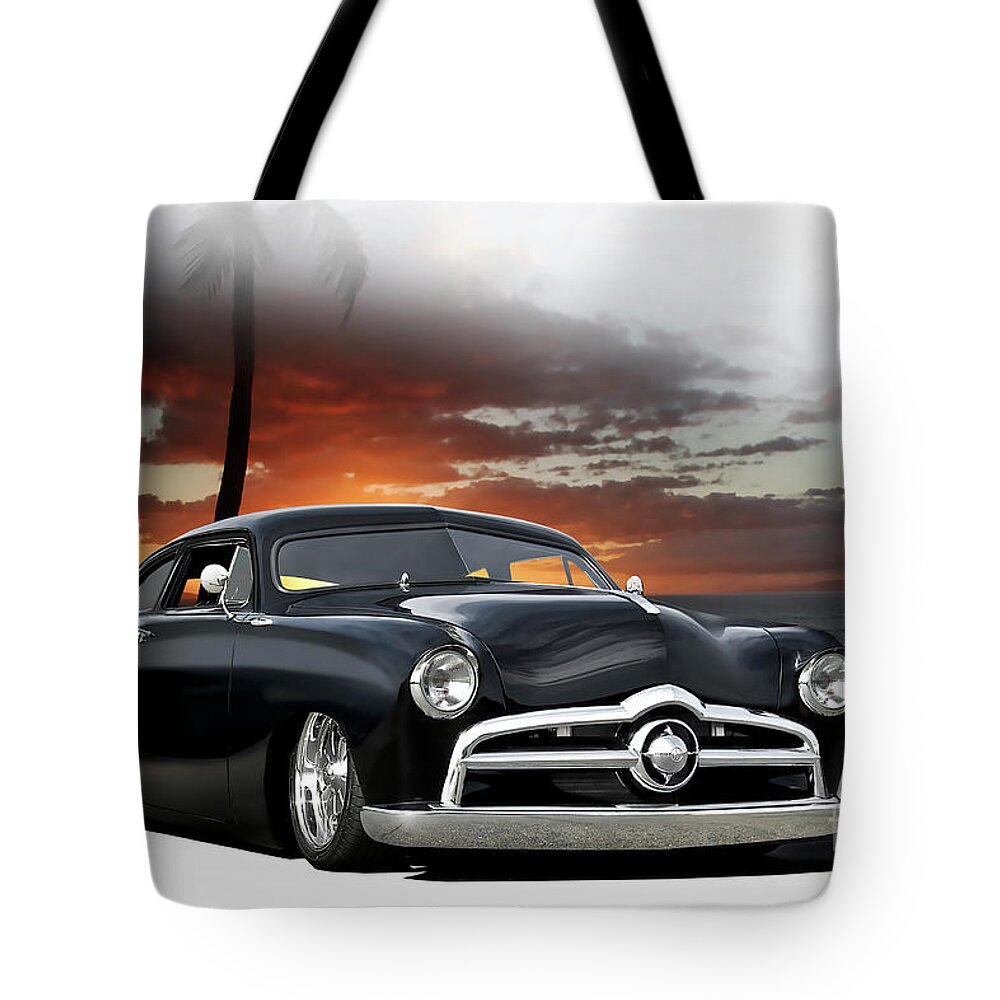 1950 Ford Coupe Tote Bag featuring the photograph 1950 Ford Custom Coupe #5 by Dave Koontz