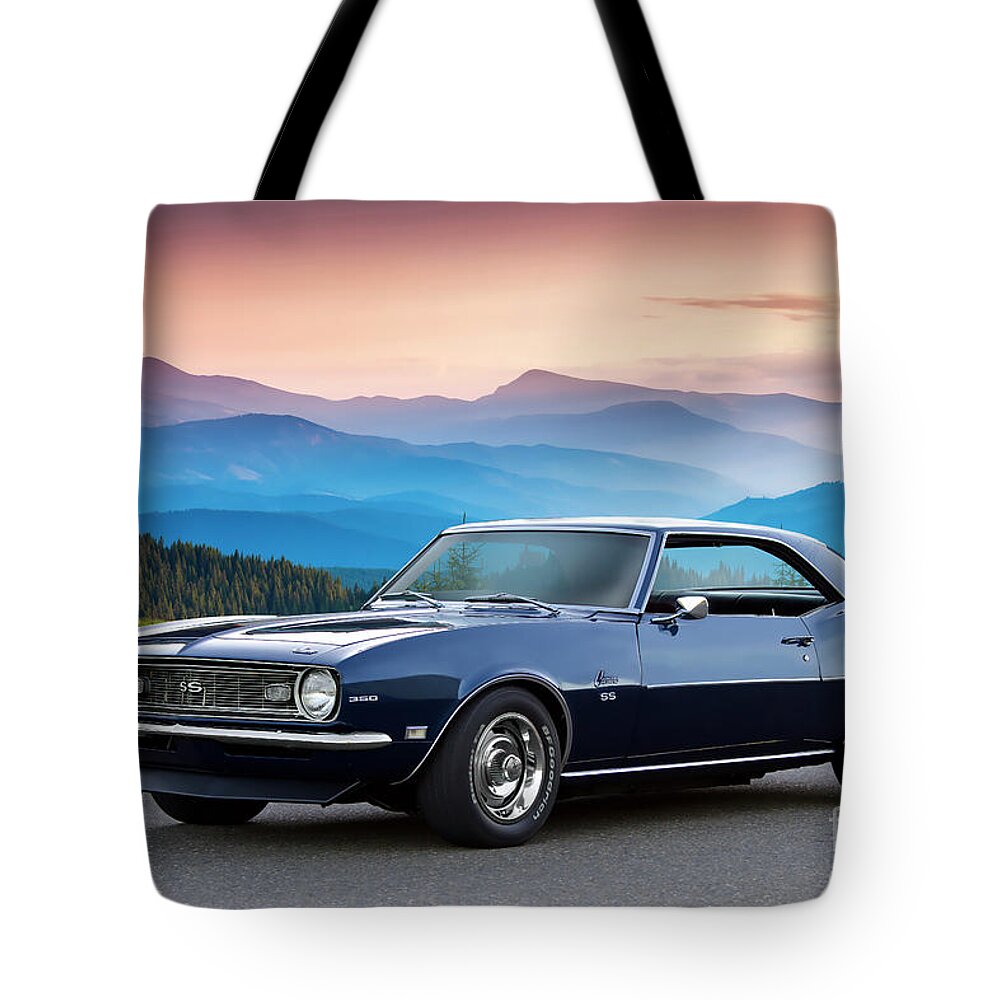 1968 Chevrolet Camaro Ss Tote Bag featuring the photograph 1968 Chevrolet Camaro SS350 #5 by Dave Koontz