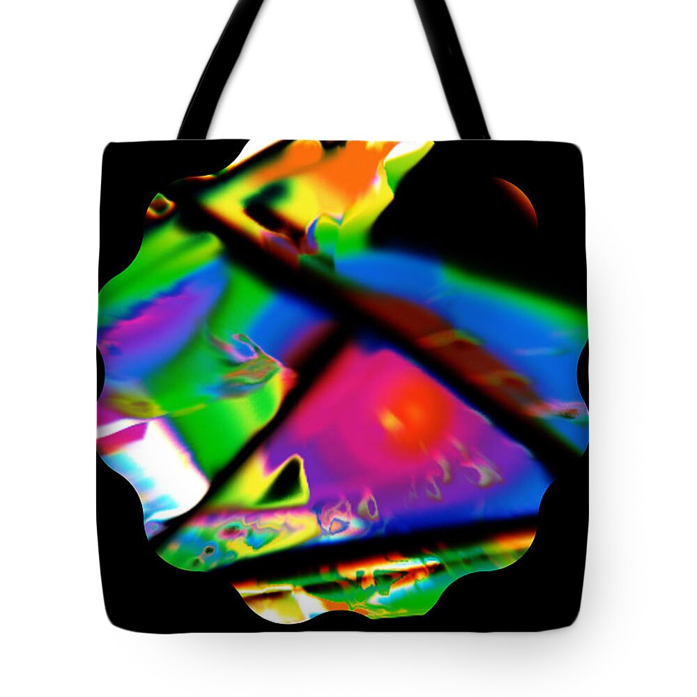 Homepage Tote Bag featuring the digital art Abstract #5 by Yvonne Padmos