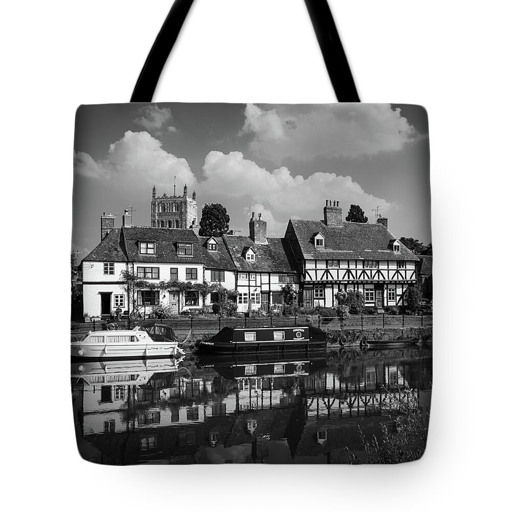 Britain Tote Bag featuring the photograph Picturesque Gloucestershire - Tewkesbury #5 by Seeables Visual Arts
